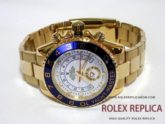 Rolex Yacht Master II Replica White Dial Gold (1)