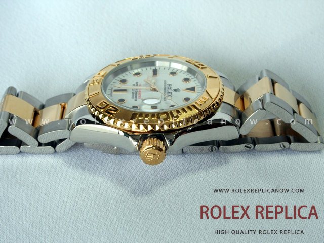 Rolex Yacht Master II Replica White Dial Steel and Gold (2)